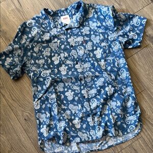 Levi's Blue and White Paisley Shirt
